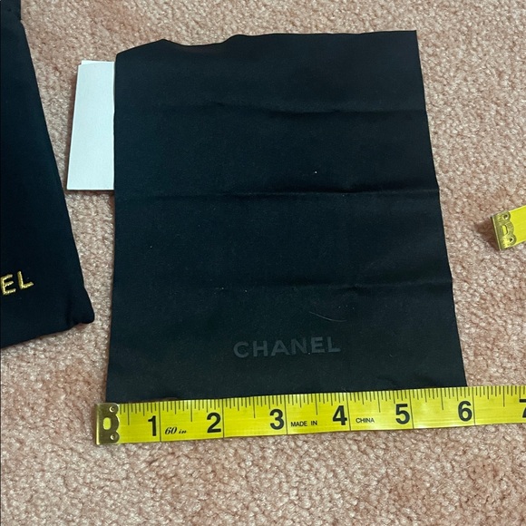 CHANEL (3) pieces Black and Gold Pouch Trio - Picture 6 of 8
